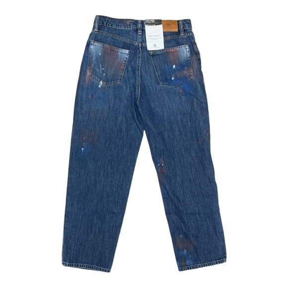 Ralph Lauren High Rise Relaxed Fit Painted Cropped Jeans size 2 (26) - Picture 4 of 7